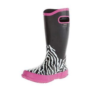 BOGS Unisex Kids Rubber Rain Boot Zebra Print